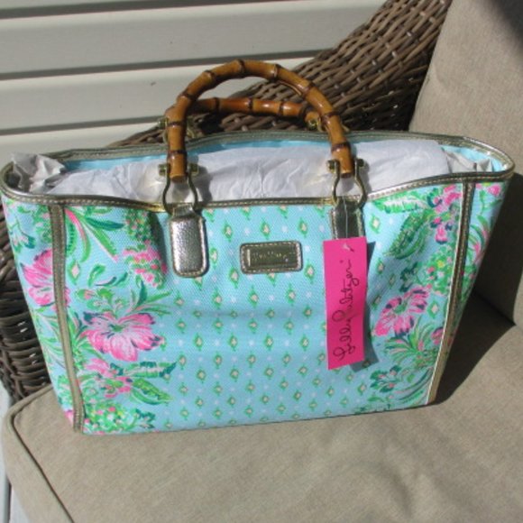 Lilly Pulitzer NWT Greydon Canvas Tote - Picture 3 of 13